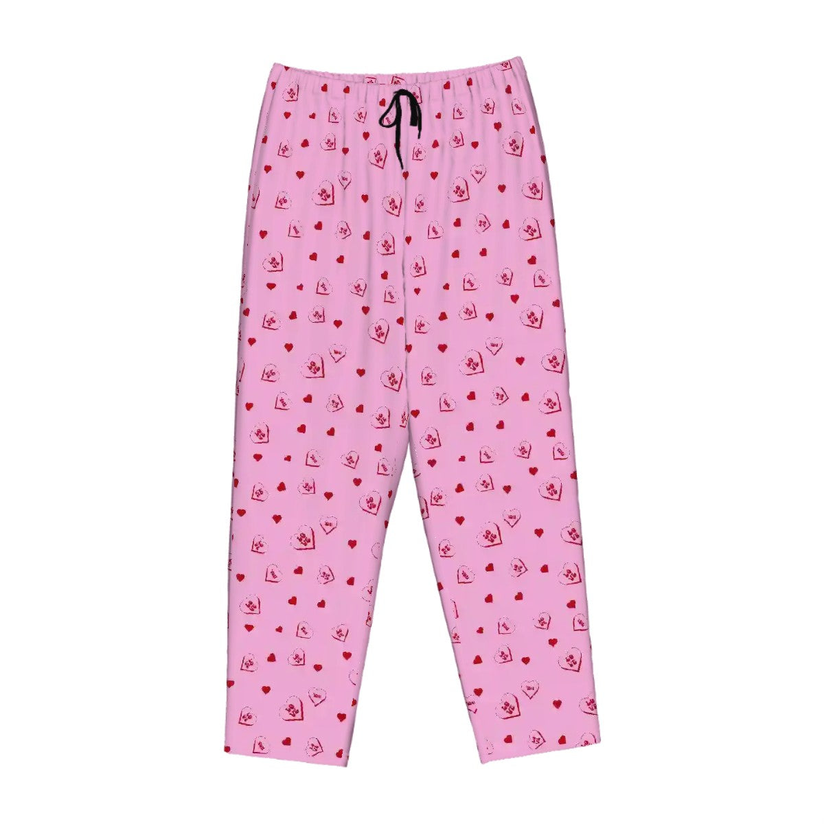 Valentine Themed Womens Pajama Pants Hearts