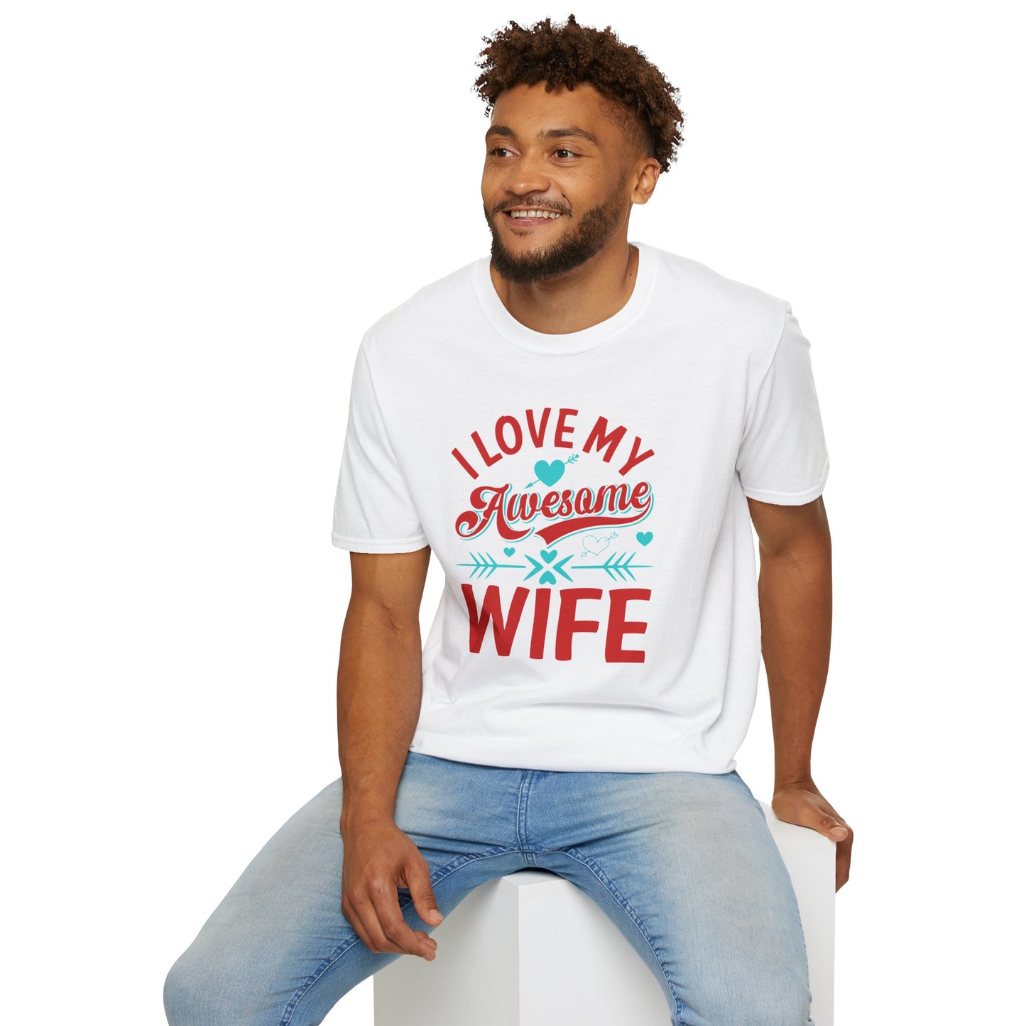 I Love My Awesome Wife Unisex Softstyle T-Shirt