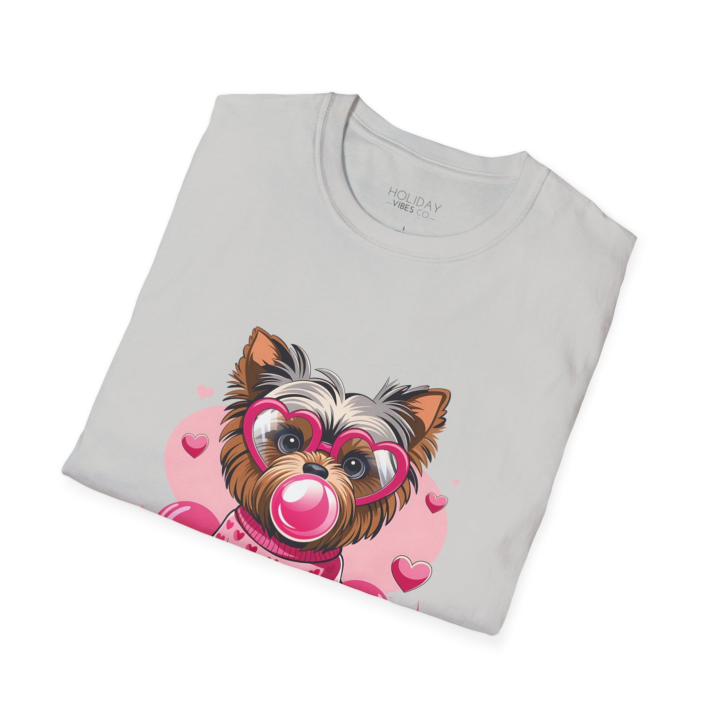 Valentine's Shirt - Cute Dog - Unisex Softstyle T-Shirt