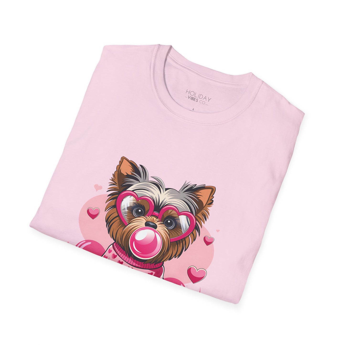 Valentine's Shirt - Cute Dog - Unisex Softstyle T-Shirt