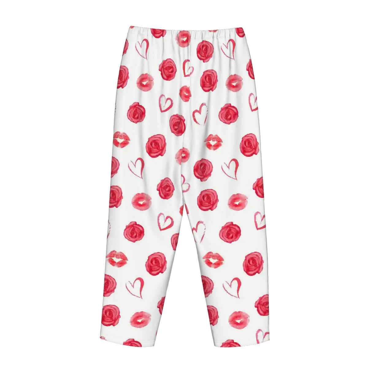 Valentine Themed Womens Pajama Pants Hearts