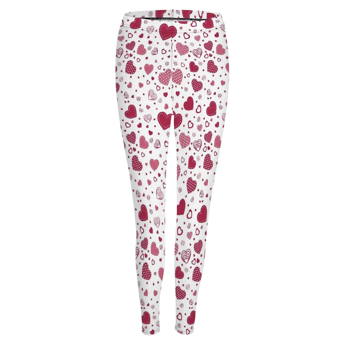 Valentine Themed High Waisted Leggings for Women