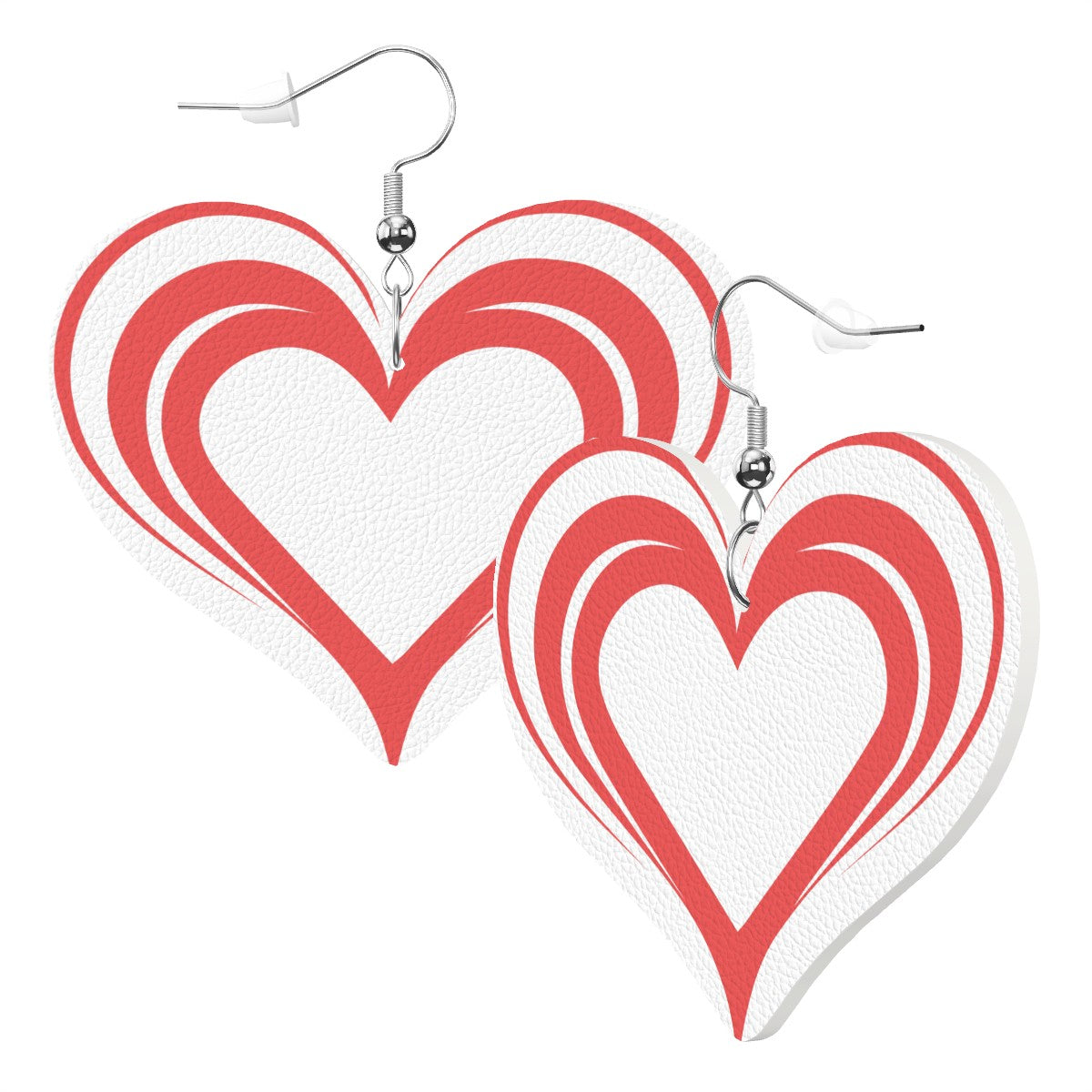 Heart Shape Leather Earrings