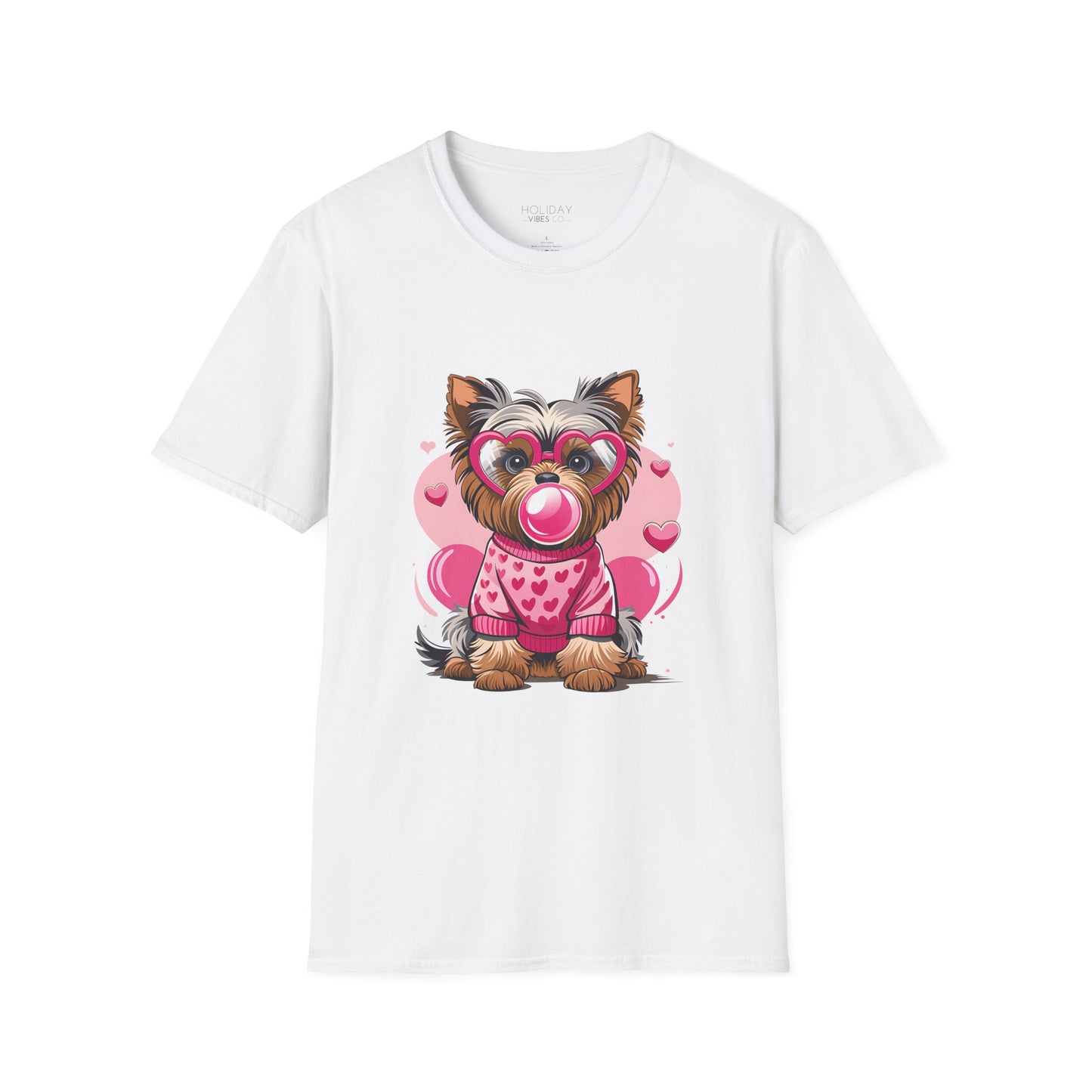 Valentine's Shirt - Cute Dog - Unisex Softstyle T-Shirt