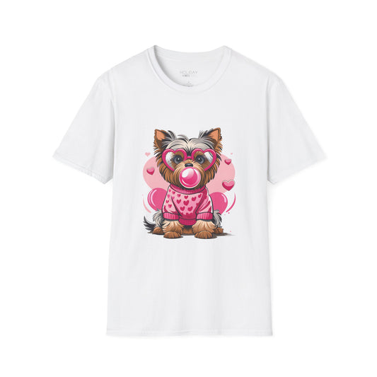 Valentine's Shirt - Cute Dog - Unisex Softstyle T-Shirt