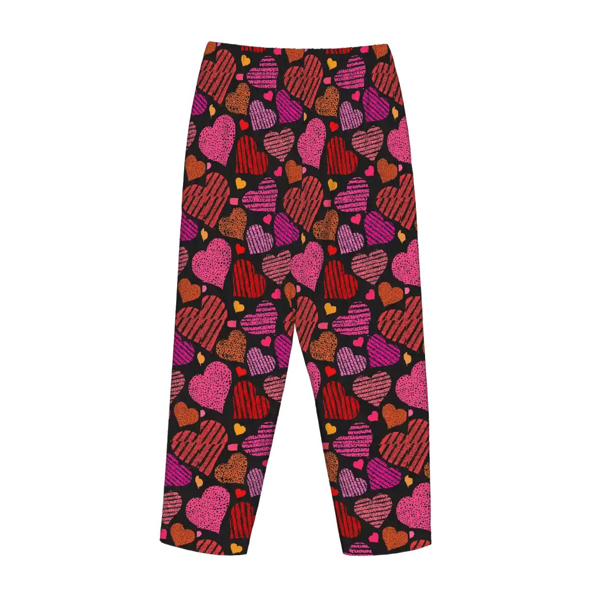 Valentine Themed Womens Pajama Pants Hearts