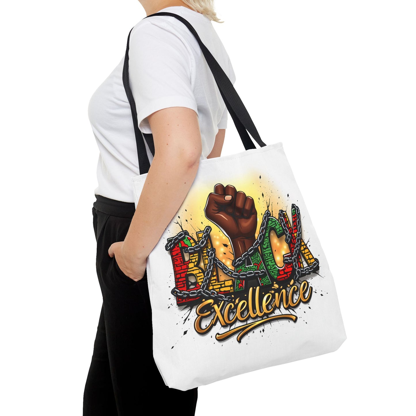 Black Excellence Tote Bag