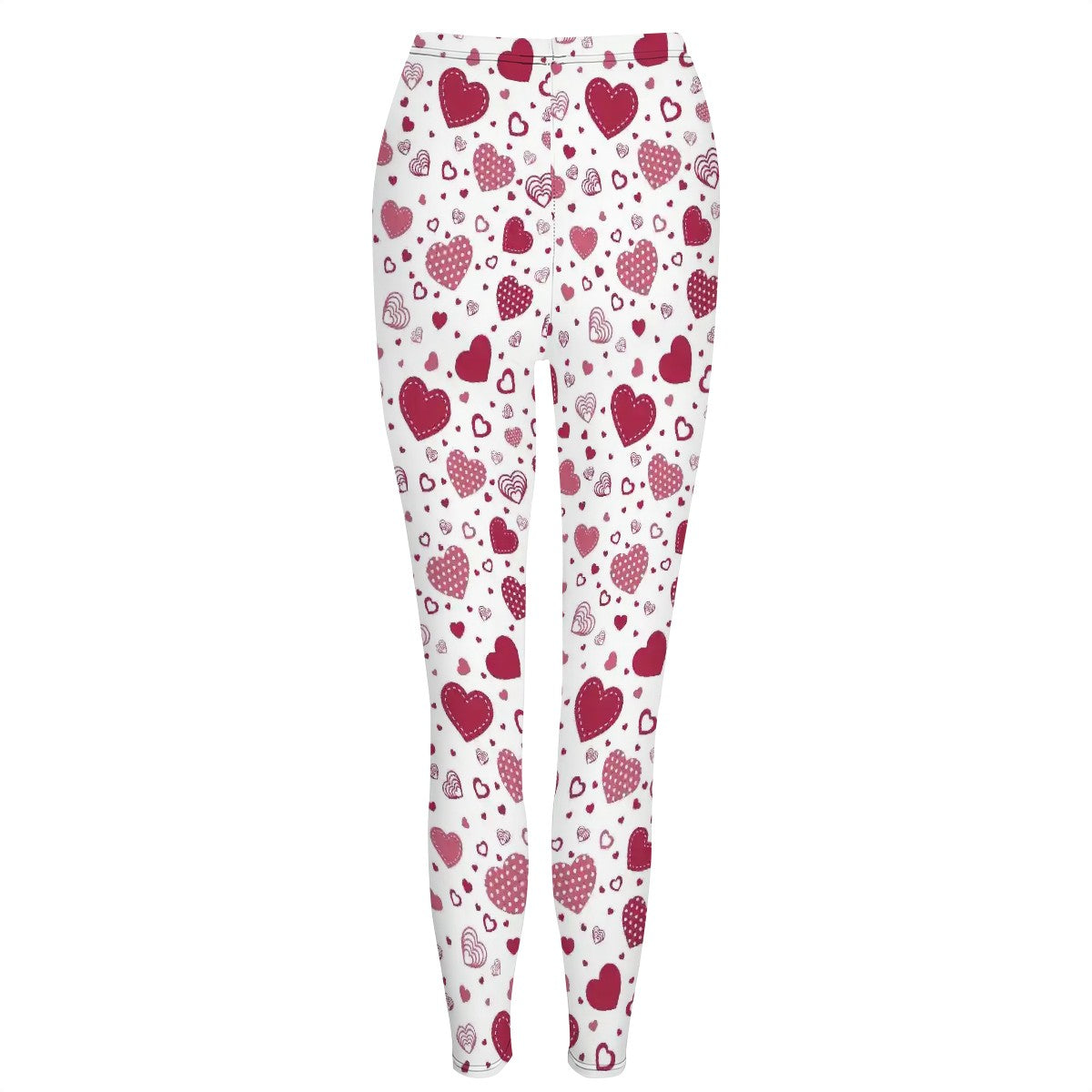 Valentine Themed High Waisted Leggings for Women