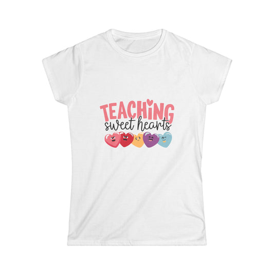 Valentine's Shirt - Teaching Sweethearts - Women's Softstyle Tee