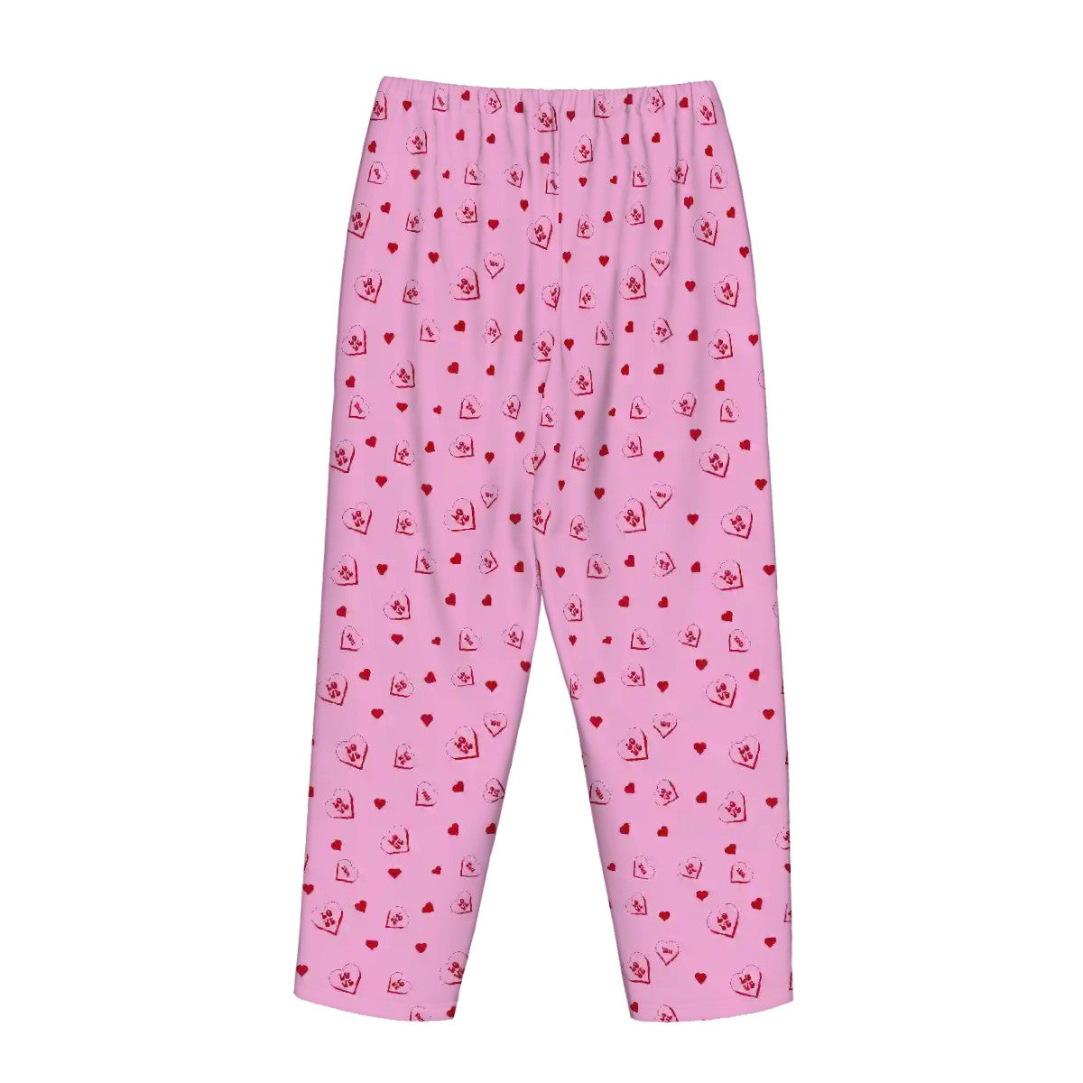 Valentine Themed Womens Pajama Pants Hearts