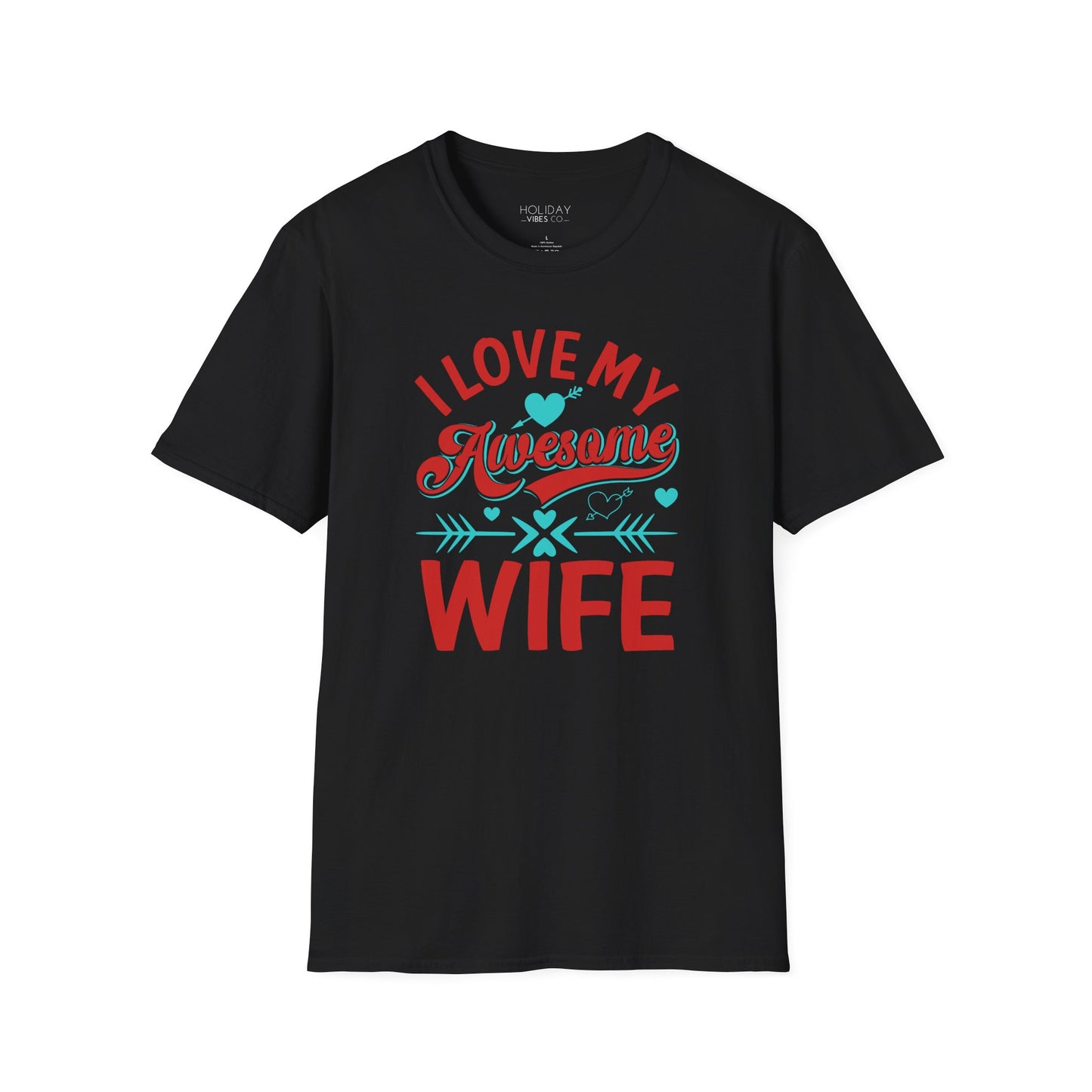 I Love My Awesome Wife Unisex Softstyle T-Shirt