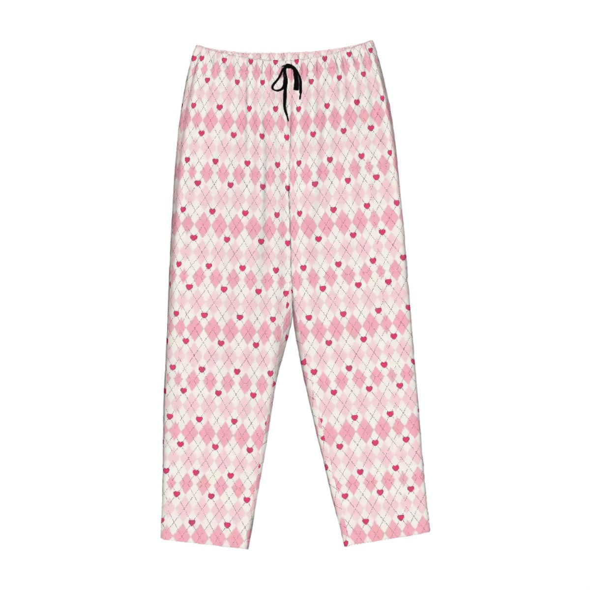 Valentine Themed Womens Pajama Pants Hearts