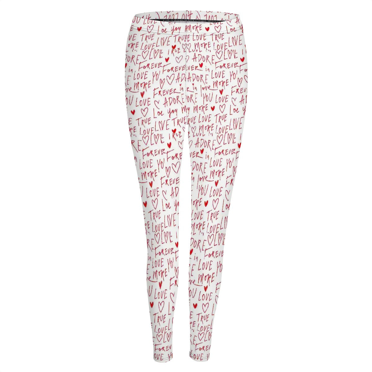 Valentine Themed High Waisted Leggings for Women