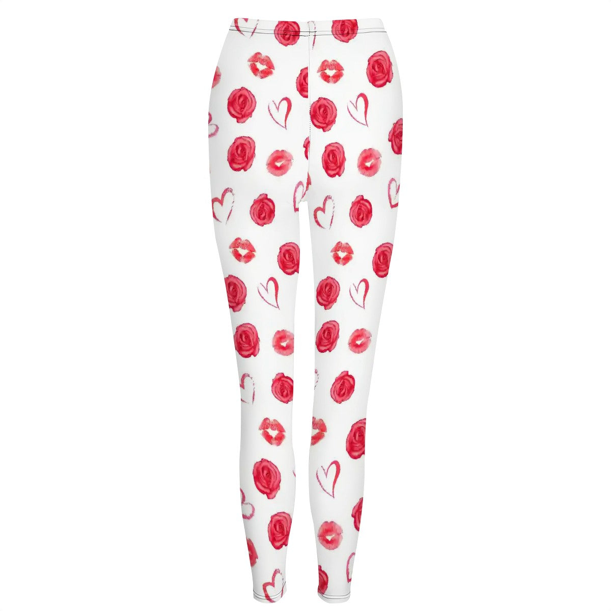 Valentine Themed High Waisted Leggings for Women