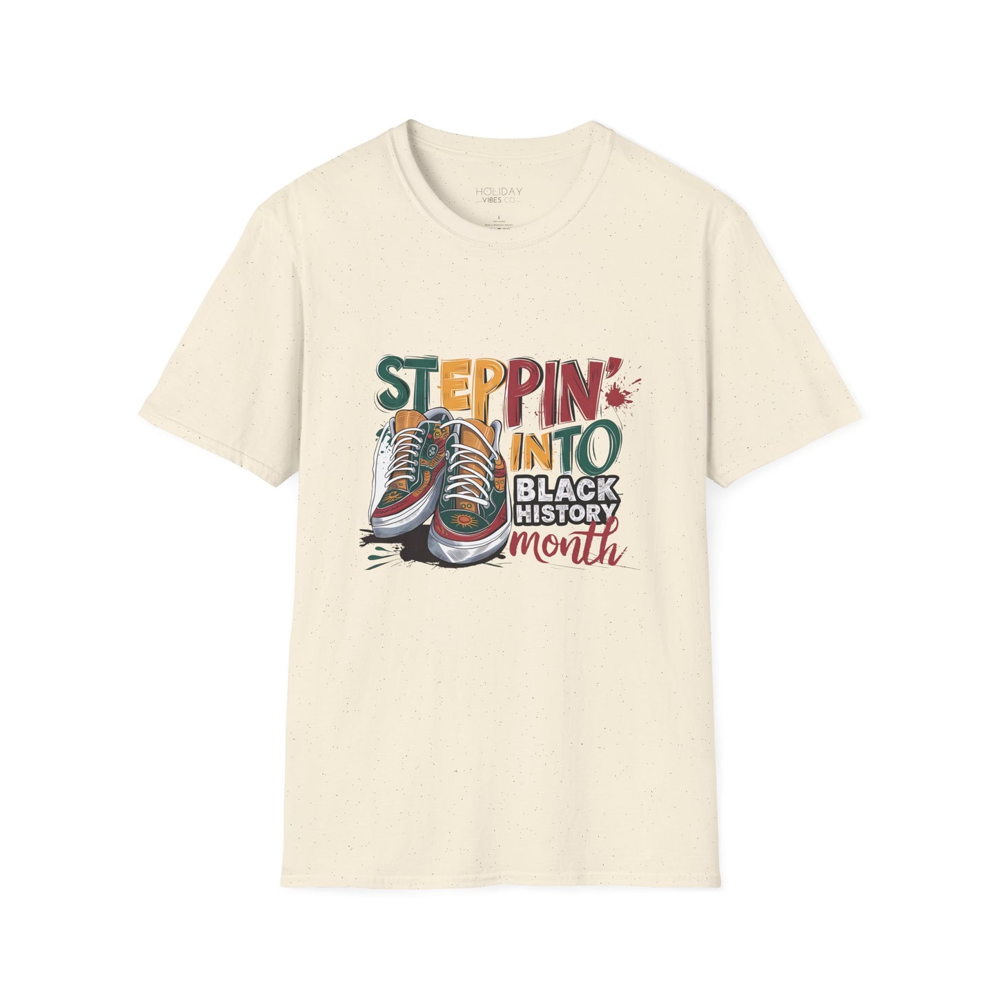 Stepping into Black History Month Unisex Softstyle T-Shirt