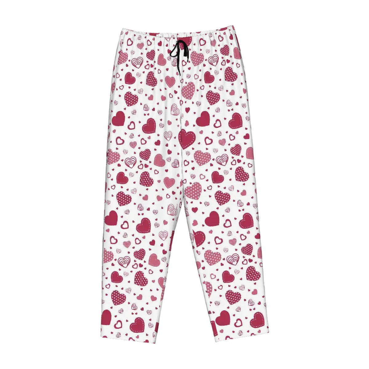 Valentine Themed Womens Pajama Pants Hearts