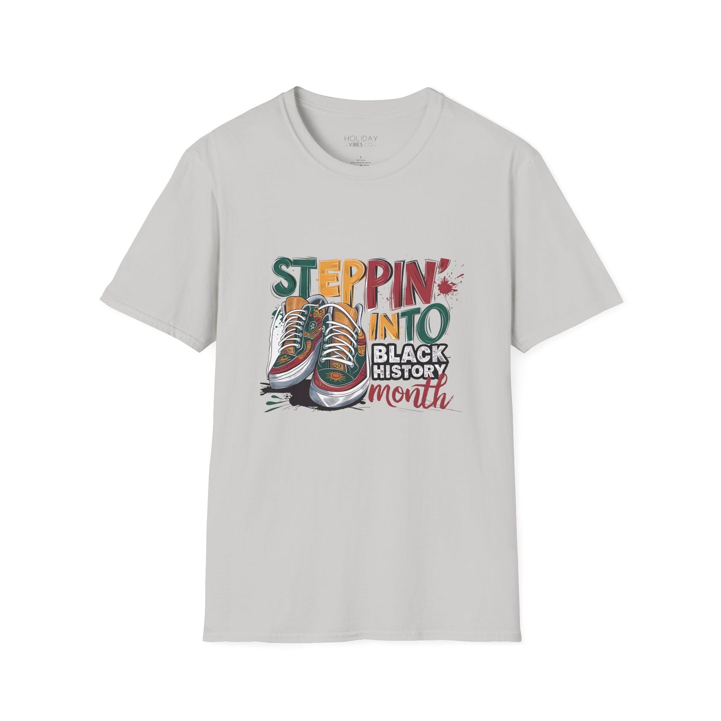 Stepping into Black History Month Unisex Softstyle T-Shirt