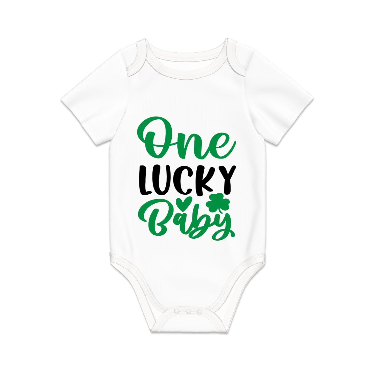 One Lucky Baby Short Sleeve Onesie Customized Services