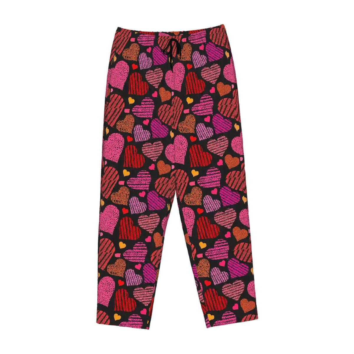 Valentine Themed Womens Pajama Pants Hearts