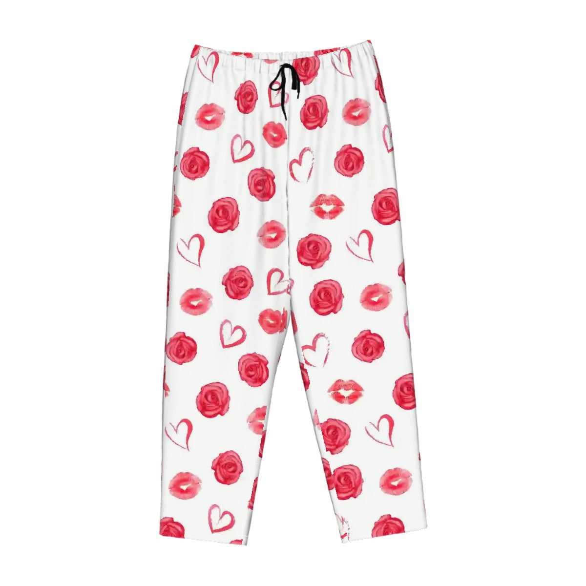 Valentine Themed Womens Pajama Pants Hearts