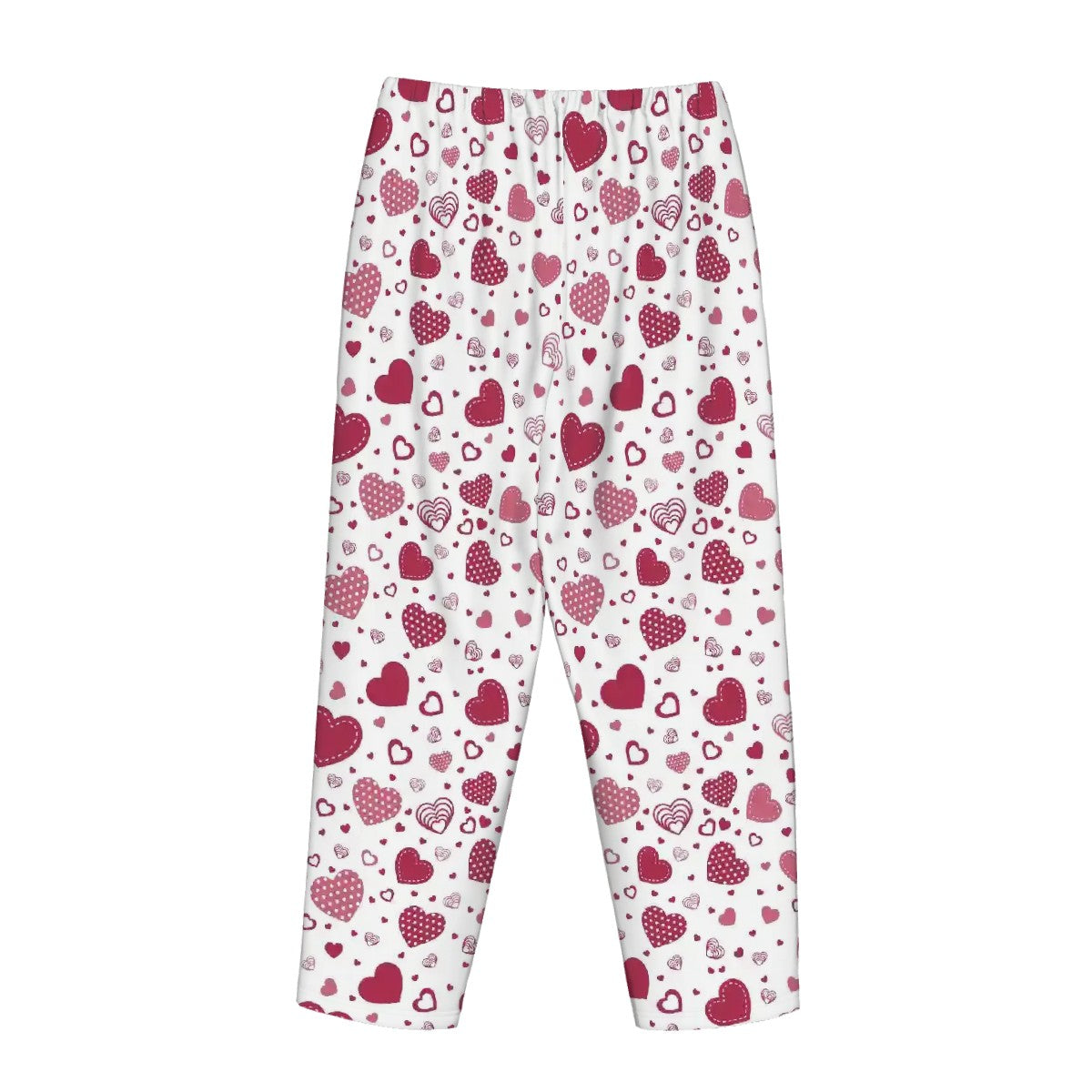 Valentine Themed Womens Pajama Pants Hearts