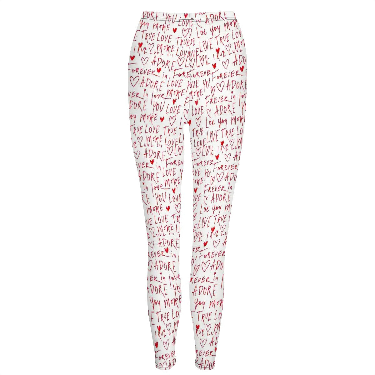 Valentine Themed High Waisted Leggings for Women